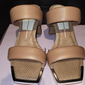 Dolce Vita Tan Block Heel Sandals
